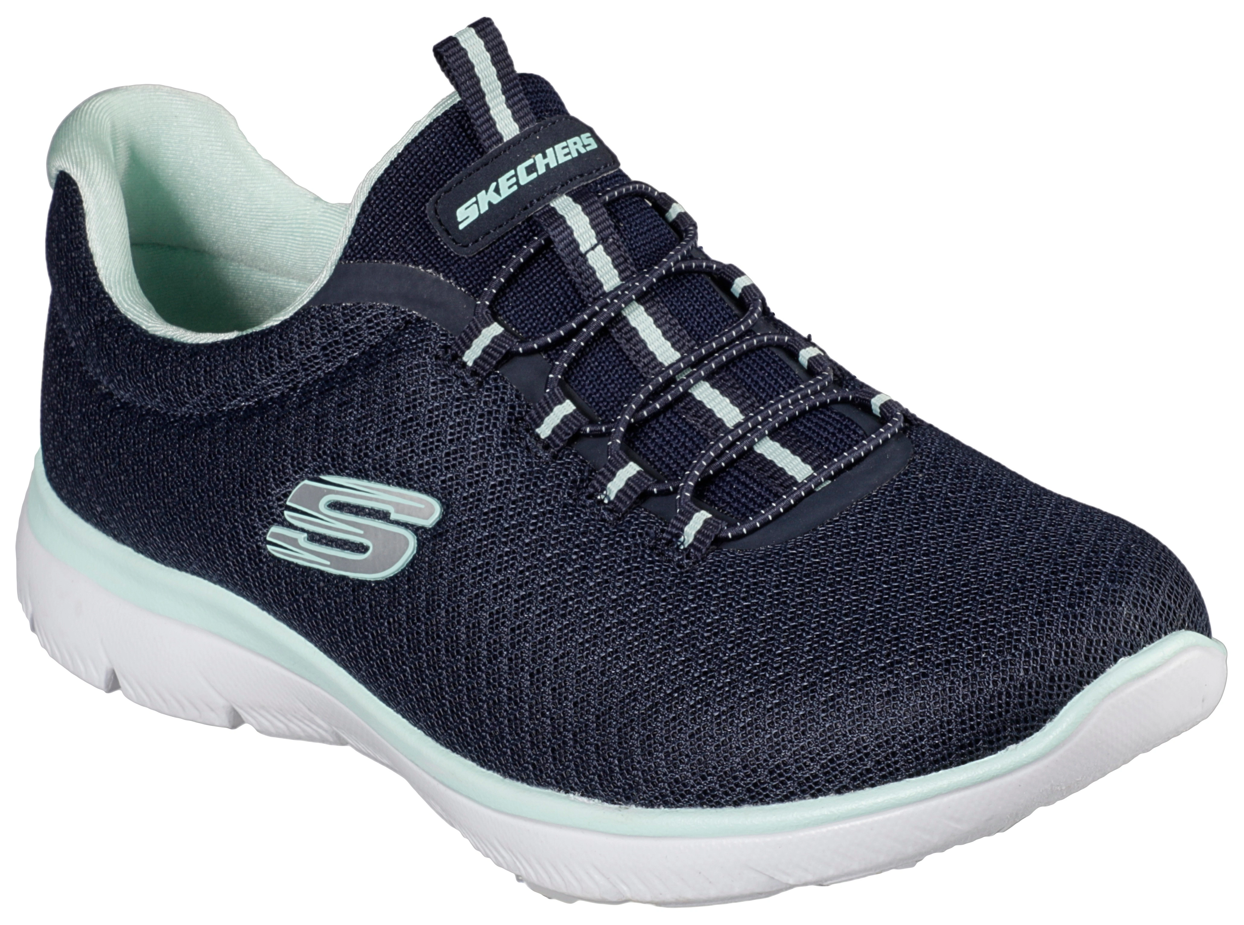 Skechers Slip-On Sneaker "SUMMITS", Freizeitschuh, Komfortschuh mit stoßdäm günstig online kaufen