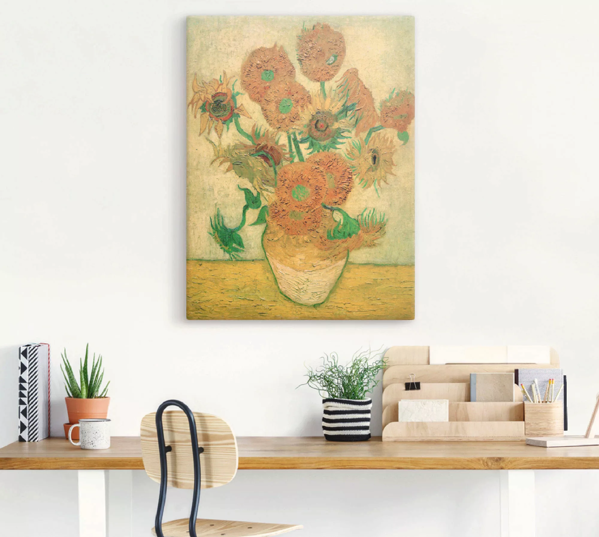 Artland Leinwandbild "Sonnenblumen", Blumen, (1 St.), auf Keilrahmen gespan günstig online kaufen