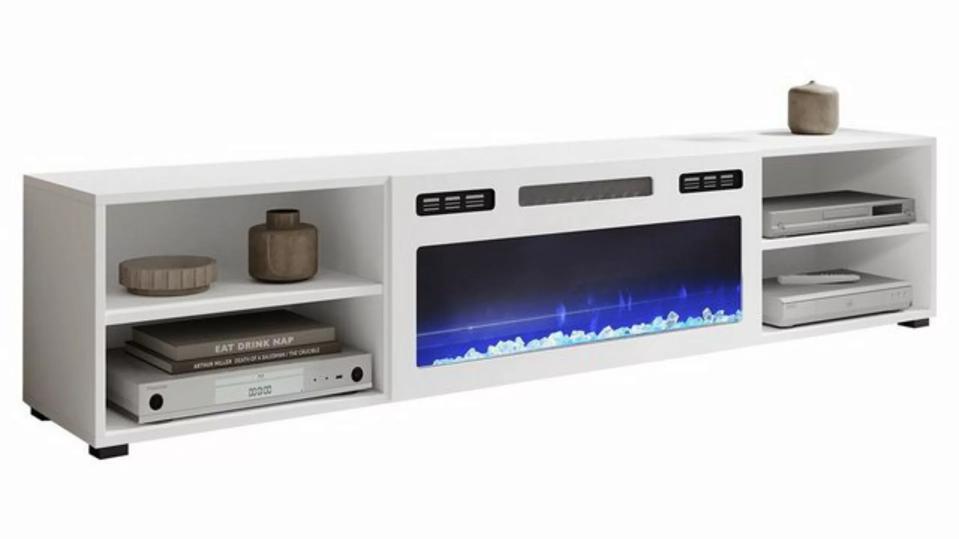 MIRJAN24 TV-Schrank Polo 180 (mit Elektrische Kamin) Realistische LED-Flamm günstig online kaufen