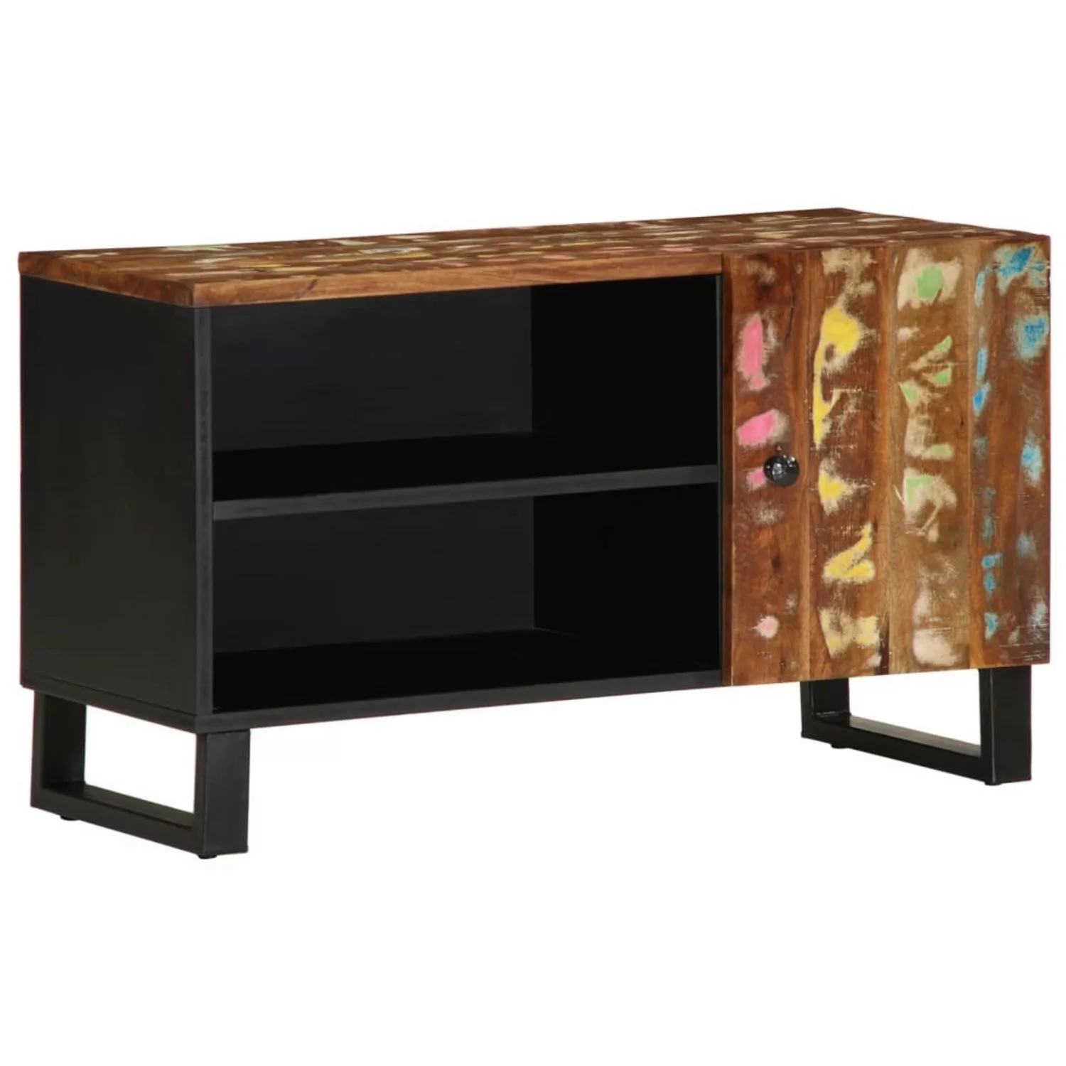 Vidaxl Tv-schrank 80x33x46 Cm Altholz Massiv & Holzwerkstoff günstig online kaufen