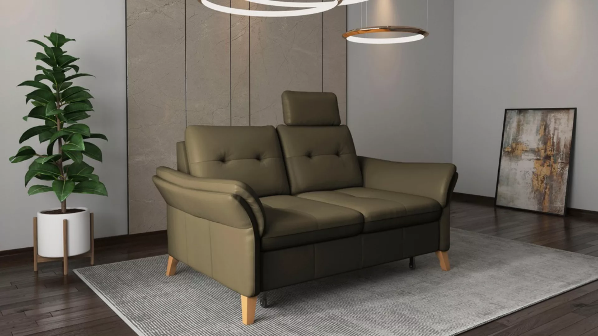 sit&more 3-Sitzer "Göteborg", inklusive Sitztiefenverstellung und Federkern günstig online kaufen