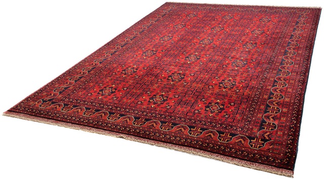 morgenland Orientteppich »Afghan - Kunduz - 287 x 199 cm - dunkelrot«, rech günstig online kaufen