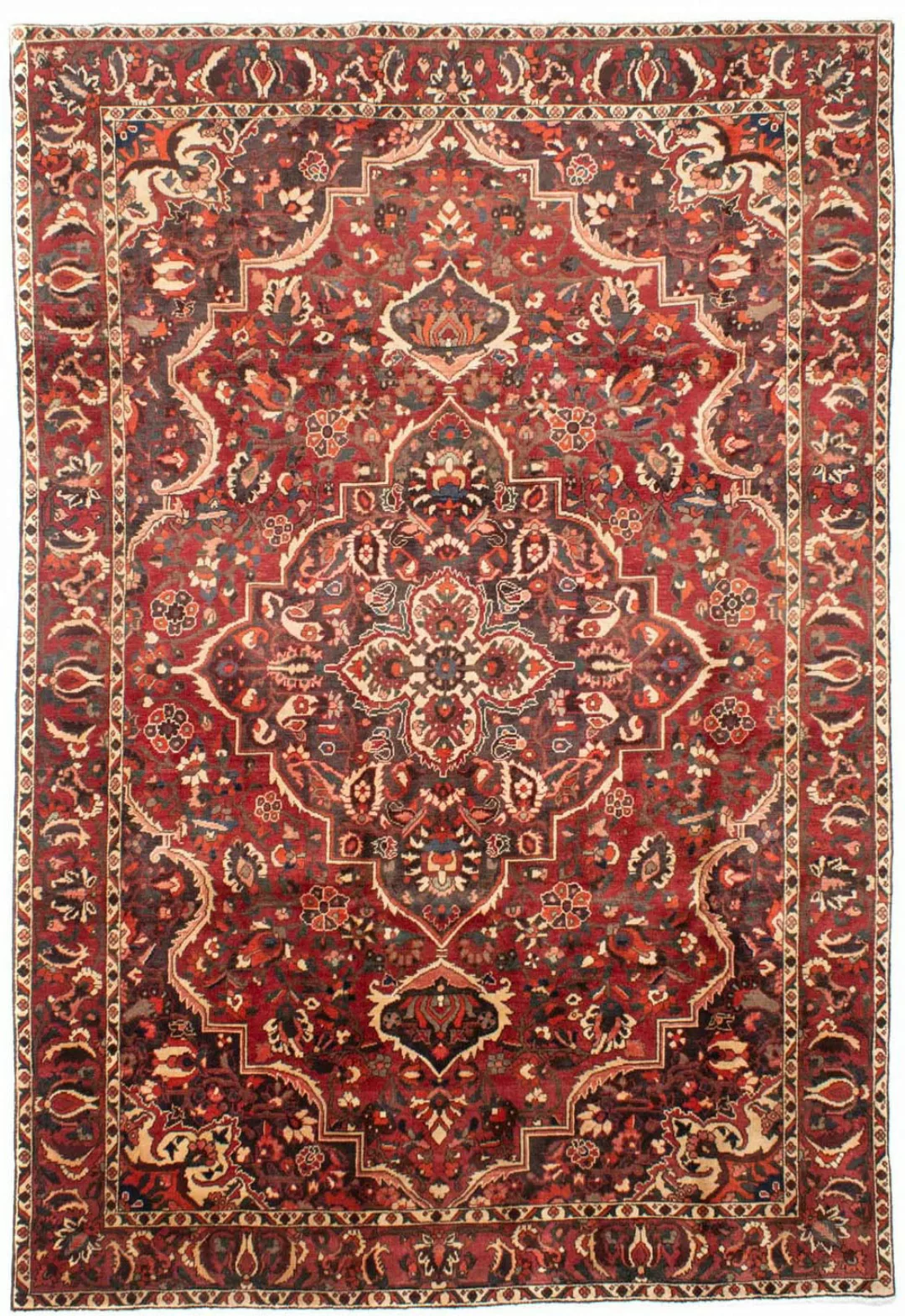morgenland Wollteppich »Bachtiar Medaillon Rosso 294 x 205 cm«, rechteckig, günstig online kaufen