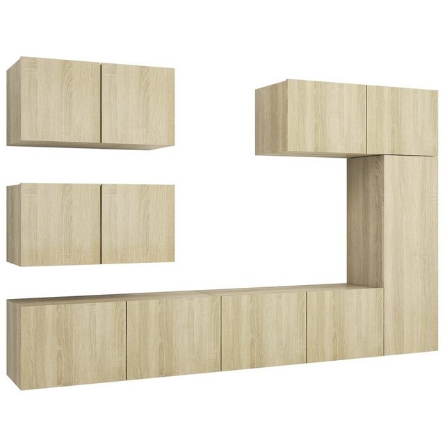 vidaXL TV-Schrank 6-tlg. TV-Schrank-Set Sonoma-Eiche Holzwerkstoff (6-St) günstig online kaufen