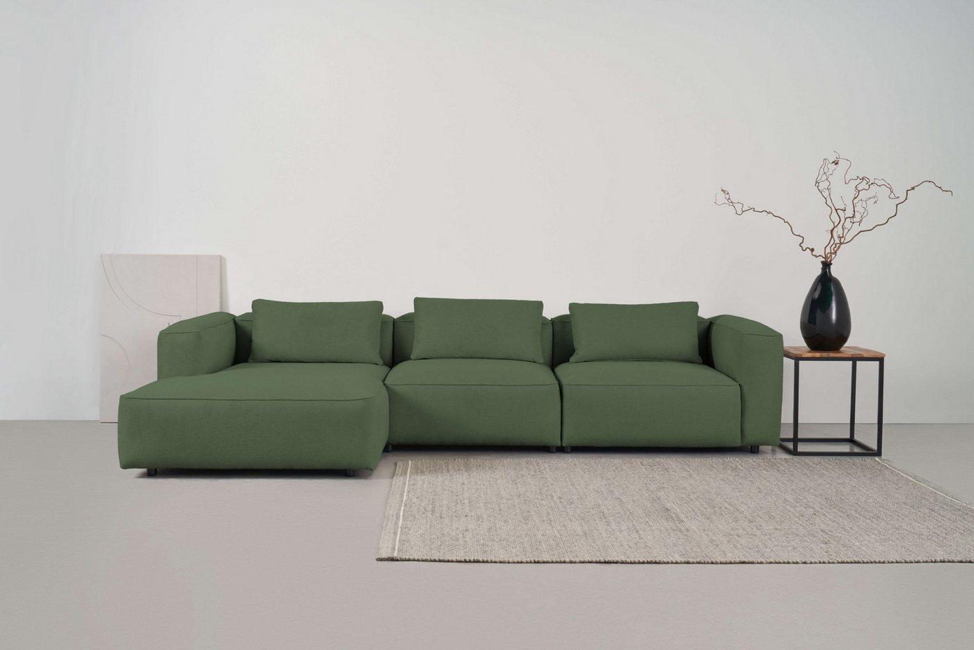 andas Ecksofa Tvinnet, Breite 317 cm, extra tiefe Sitzfläche, kubisches Sit günstig online kaufen