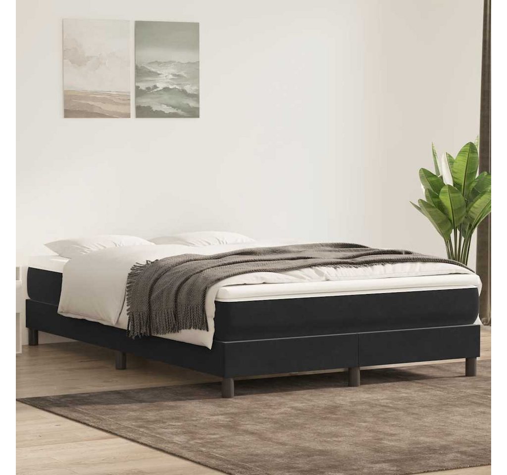 vidaXL Boxspringbett, Boxspringbett ohne Matratze Schwarz 160x220 cm Samt günstig online kaufen