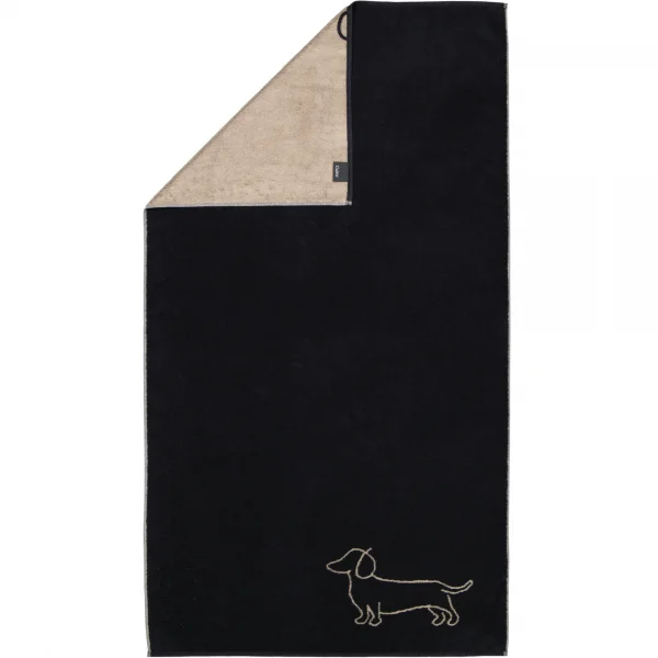 Cawö Handtücher We love Dogs Companion 6248 - Farbe: Schwarz-Beige - 93 - D günstig online kaufen