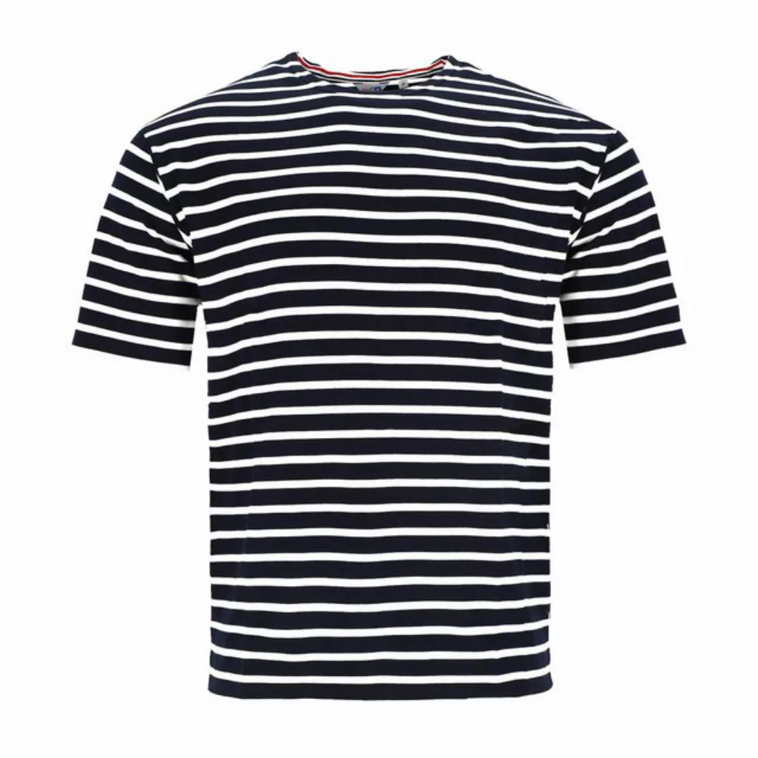 modAS Rundhalsshirt Herren T-Shirt Streifen - Bretonisches Streifenshirt Ma günstig online kaufen