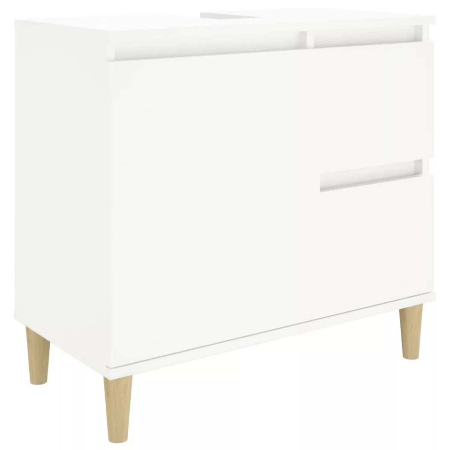 Vidaxl Badschrank Weiß 65x33x60 Cm Holzwerkstoff günstig online kaufen