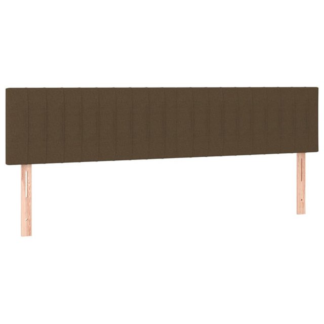 vidaXL Bett, Kopfteile 2 Stk. Dunkelbraun 100x5x78/88 cm Stoff günstig online kaufen