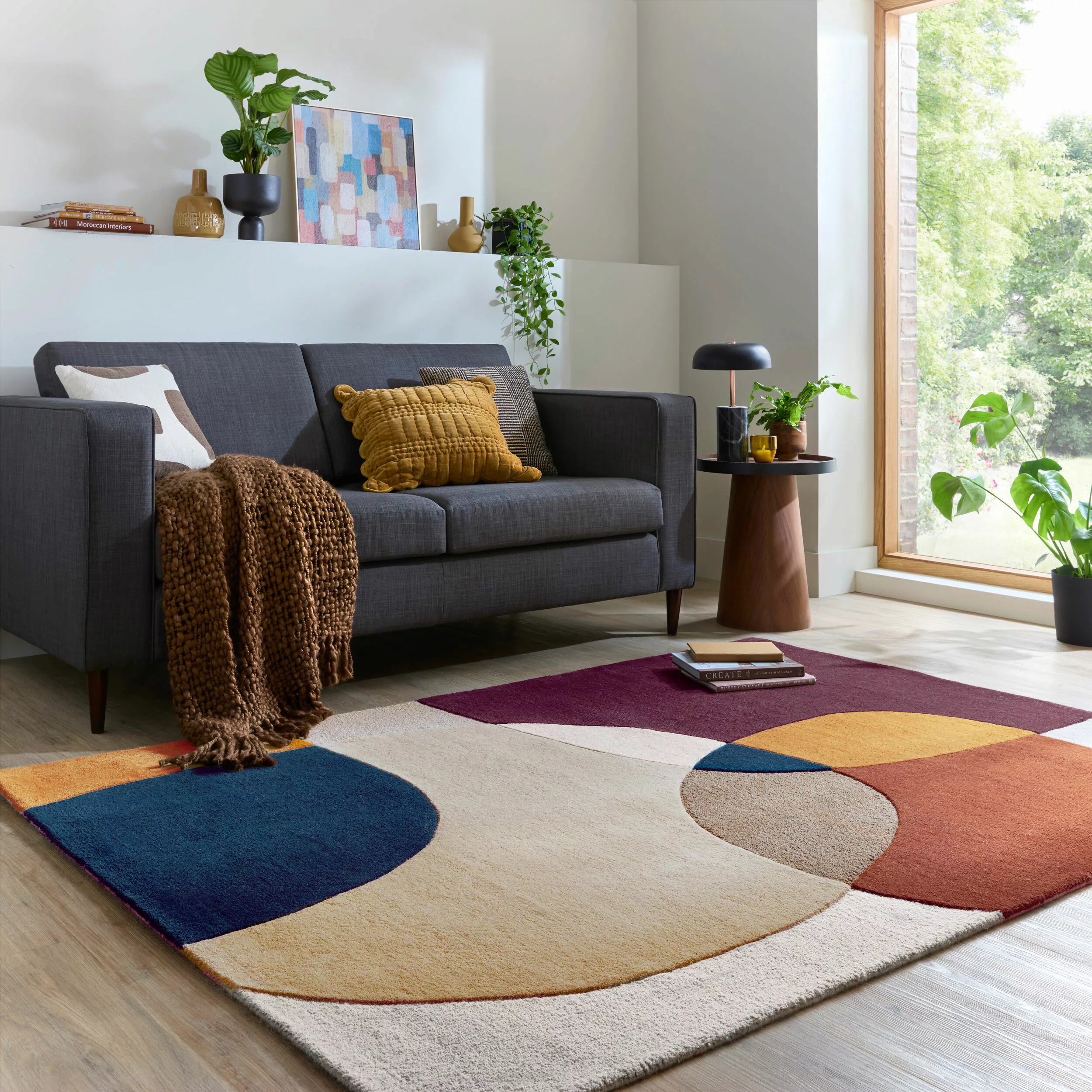 FLAIR RUGS Wollteppich »Glow«, rechteckig, 8 mm Höhe, fußbodenheizungsgeeig günstig online kaufen