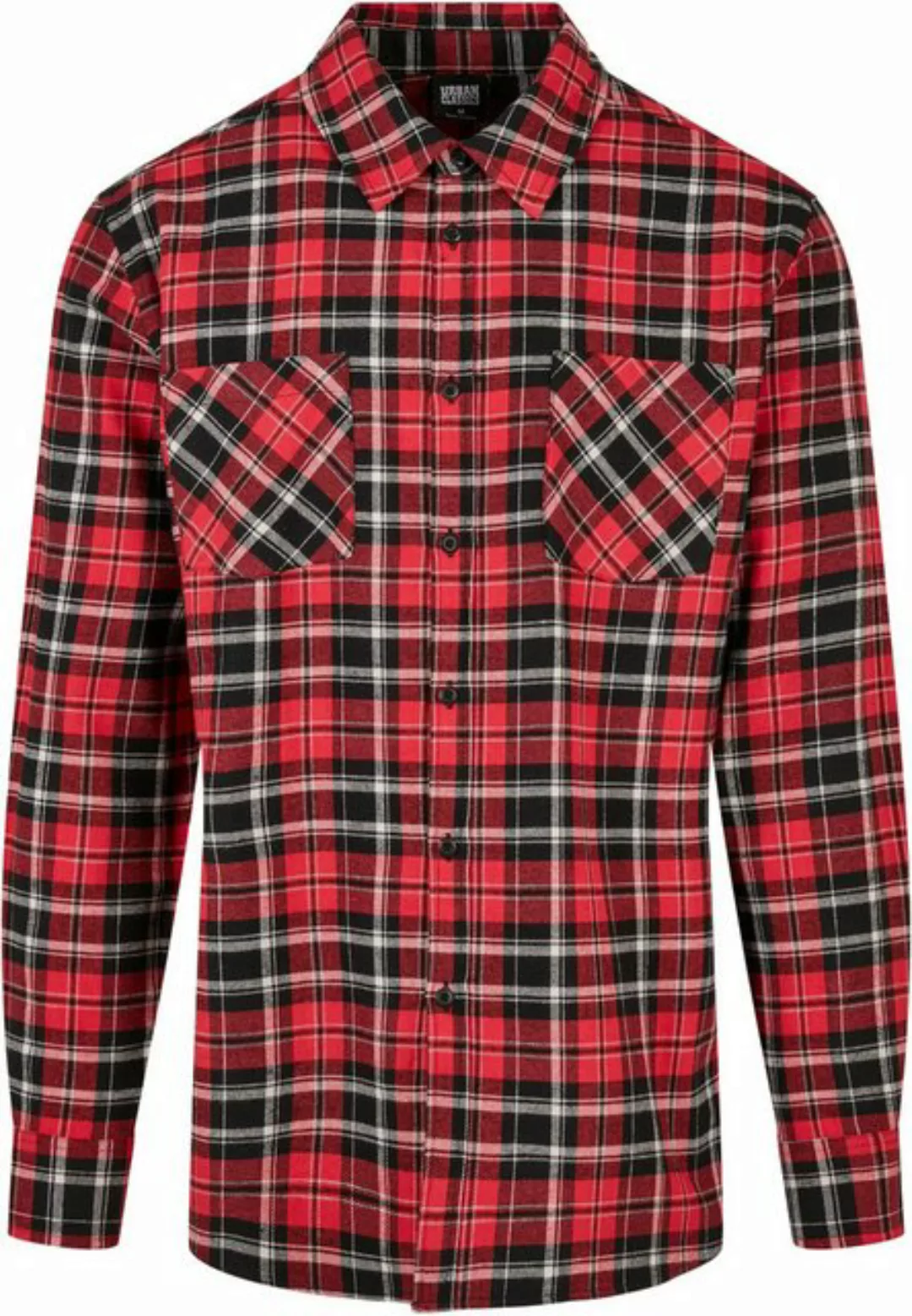 URBAN CLASSICS Langarmhemd Urban Classics Herren Checked Roots Shirt (1-tlg günstig online kaufen