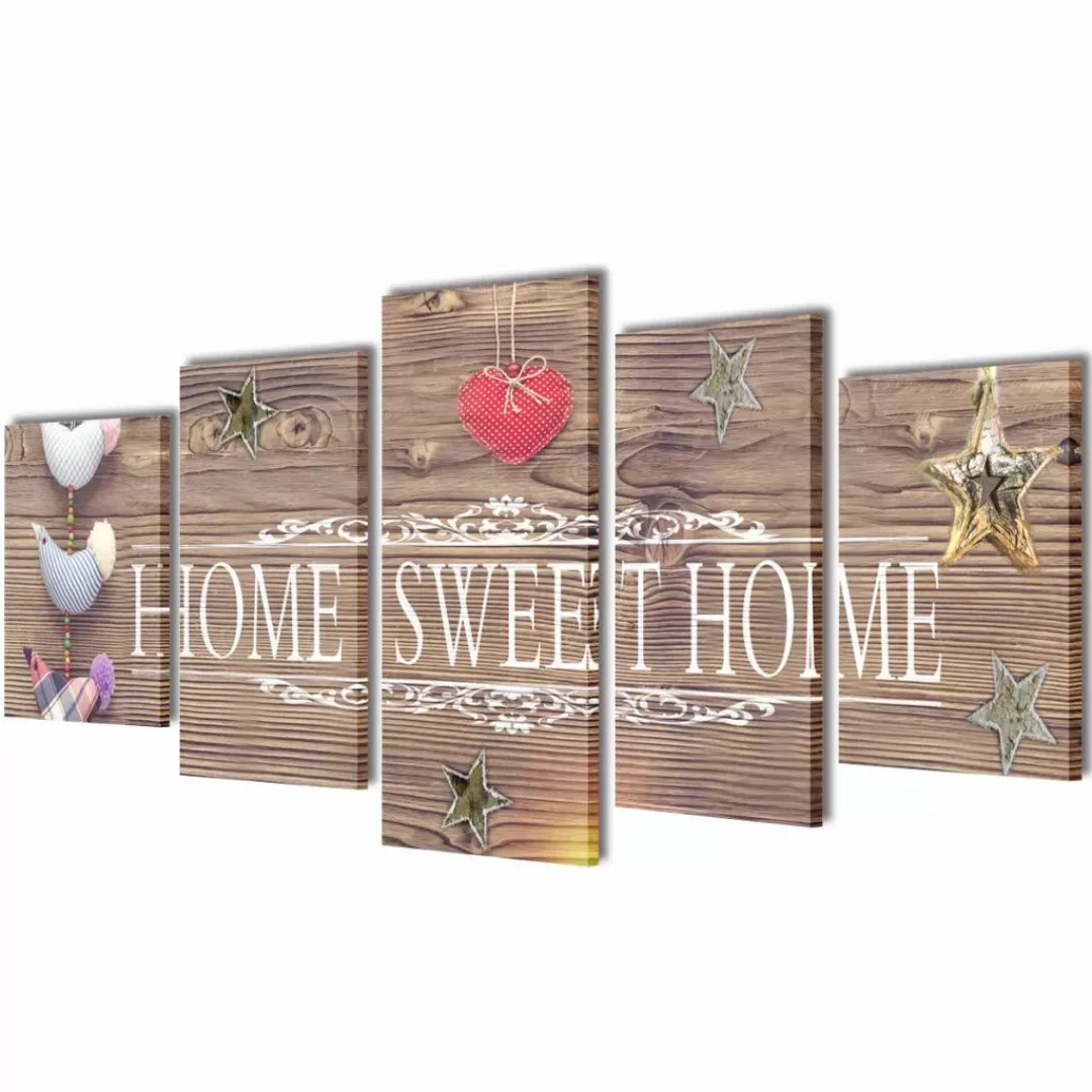 Bilder Dekoration Set Home Sweet Home 100 X 50 Cm günstig online kaufen