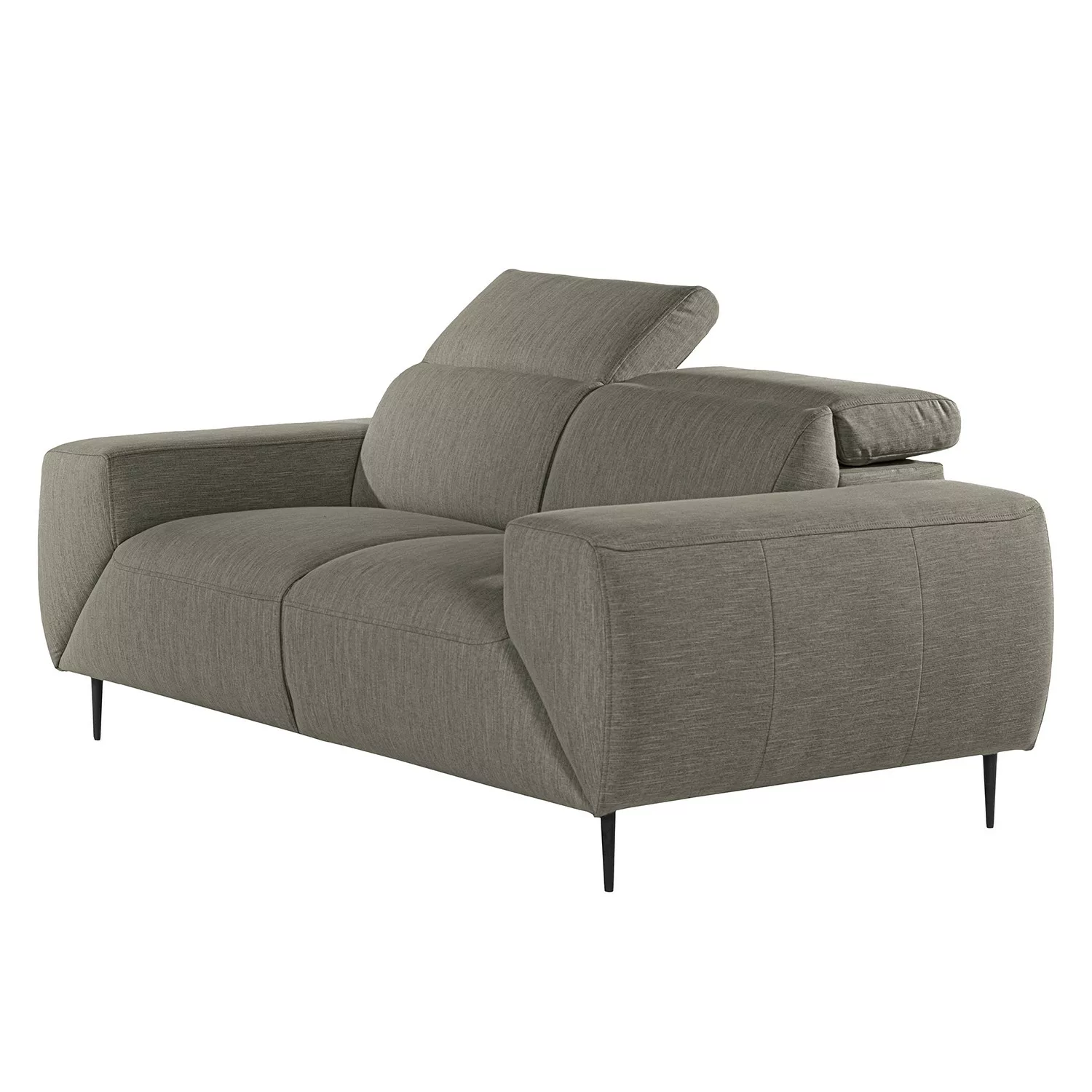 home24 Norrwood Sofa Toolo 2-Sitzer Grau Webstoff 194x74x108 cm günstig online kaufen