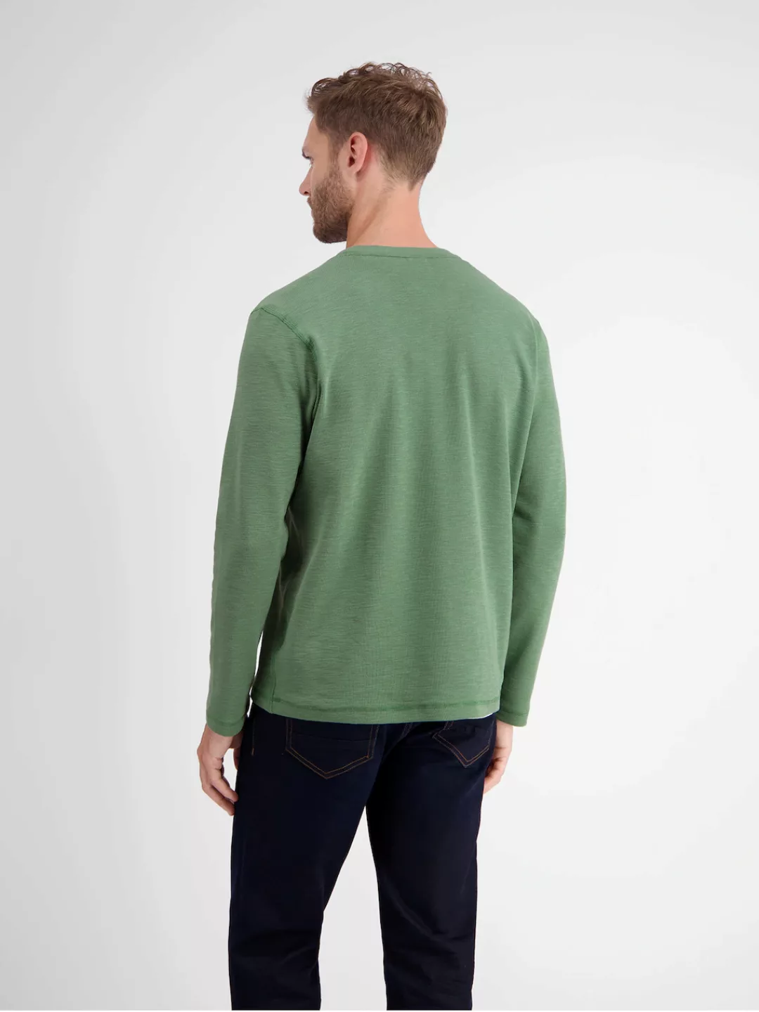 LERROS Sweatshirt "LERROS Sweat-Troyer, Structure" günstig online kaufen