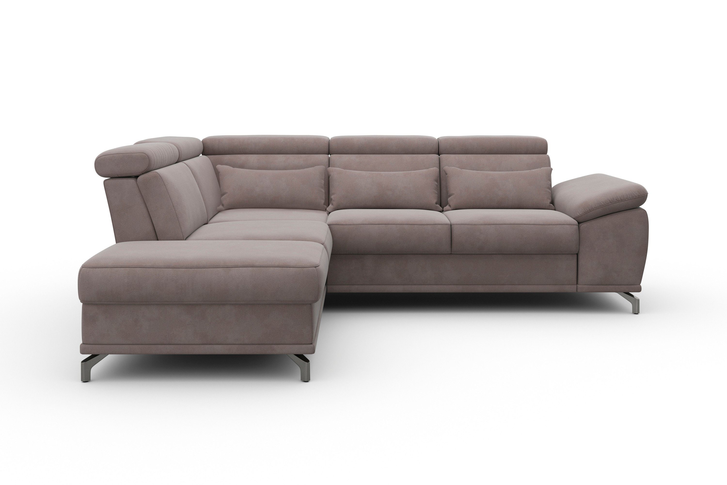 sit&more Ecksofa "Cabrio L-Form, mit Sitztiefenverstellung, Arm- und Kopfte günstig online kaufen