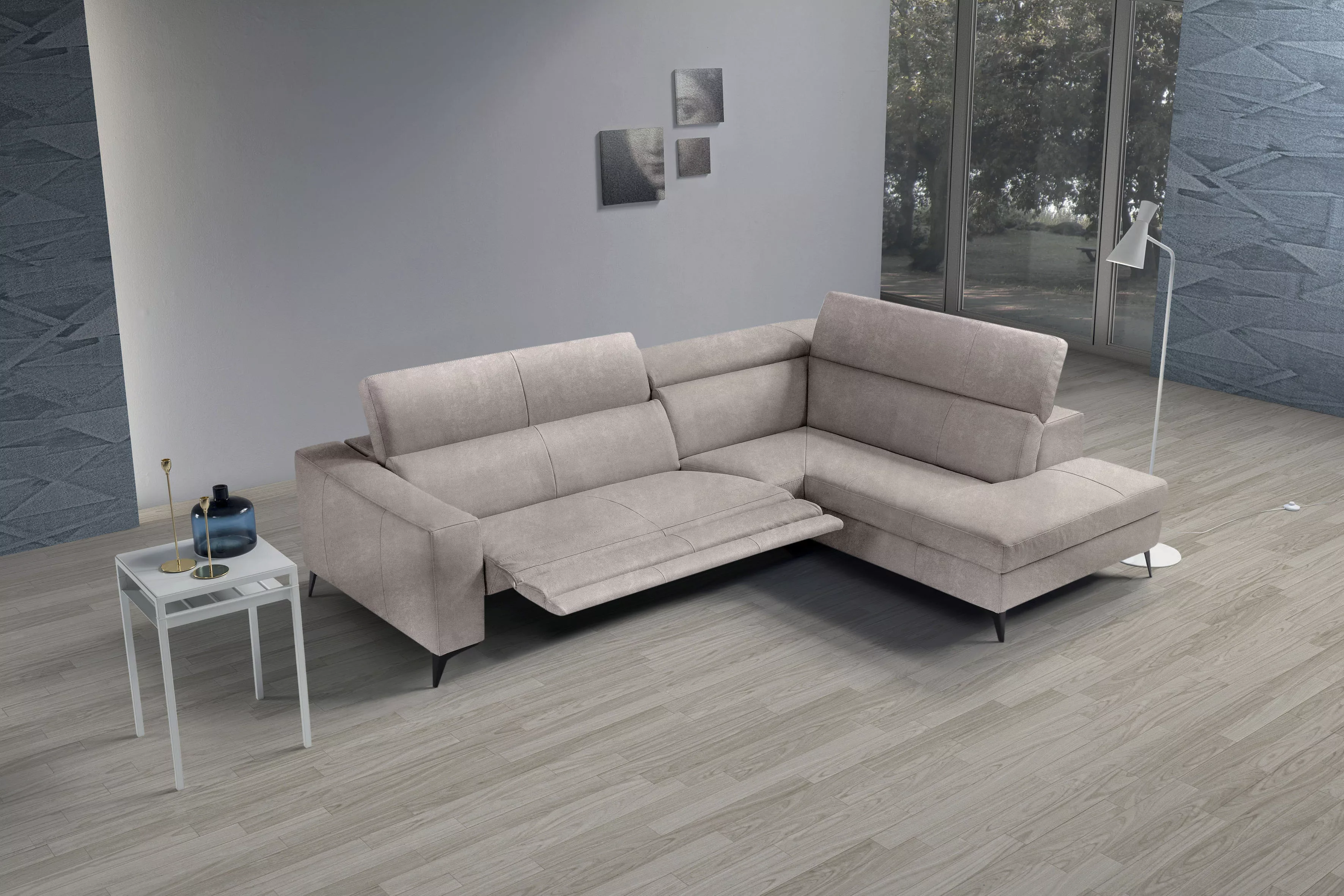 Egoitaliano Ecksofa »Edith, Designsofa mit hohem Sitzkomfort, L-Form«, inkl günstig online kaufen