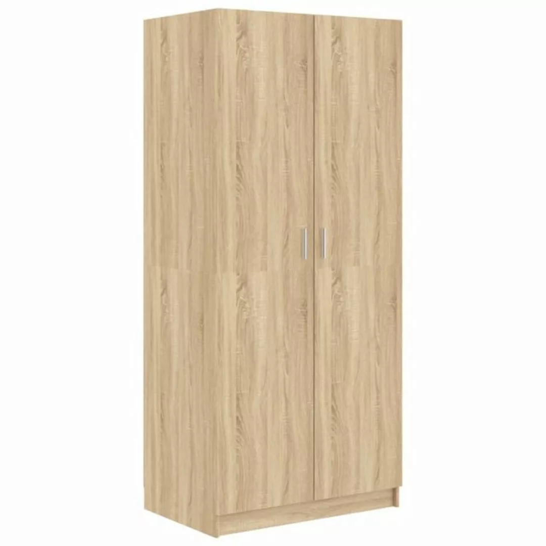 vidaXL Kleiderschrank Kleiderschrank Sonoma-Eiche 80x52x180 cm Holzwerkstof günstig online kaufen