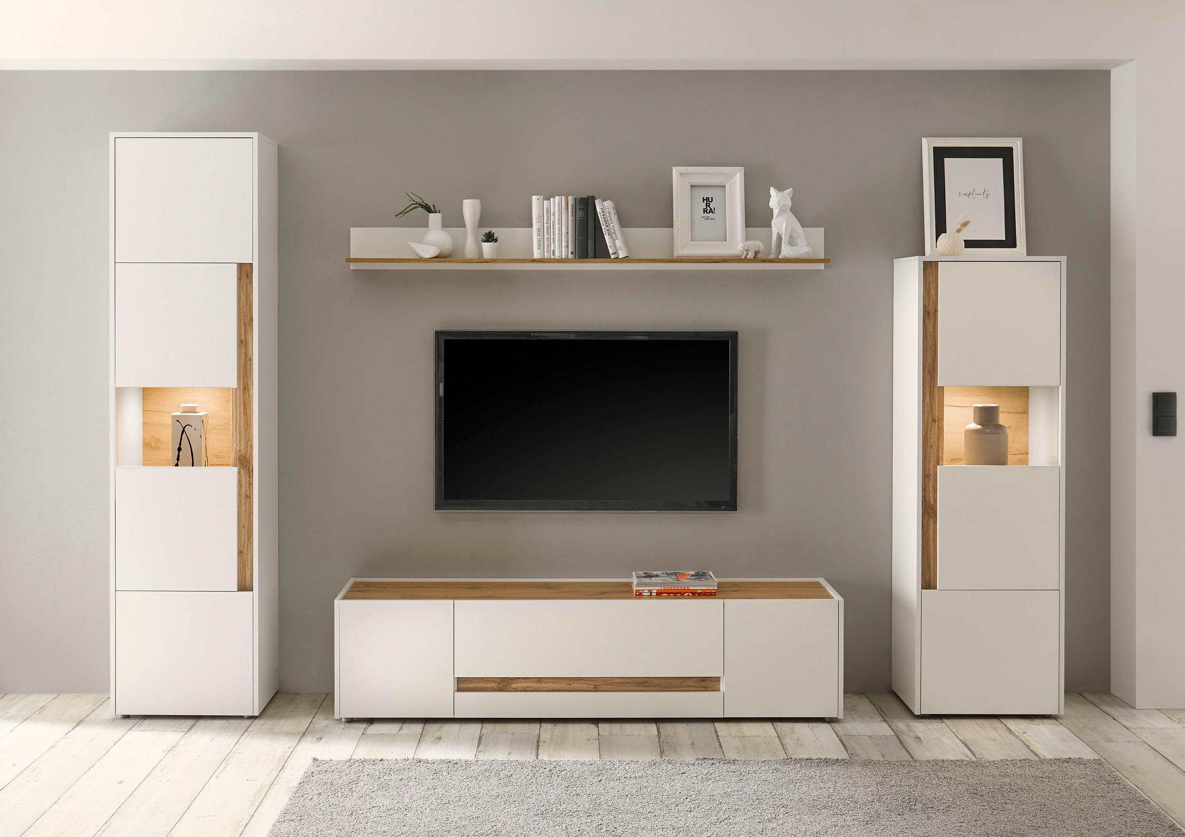 INOSIGN Wohnwand »City/Giron, moderne Anbauwand, Komplettset in vielen Farb günstig online kaufen