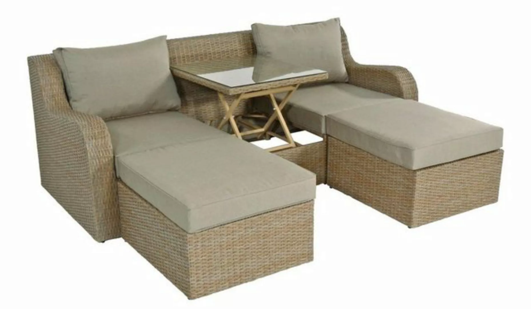 Lesli Living Loungesofa Lesli Living Multibank - Loungesofa "Pandora Straw günstig online kaufen