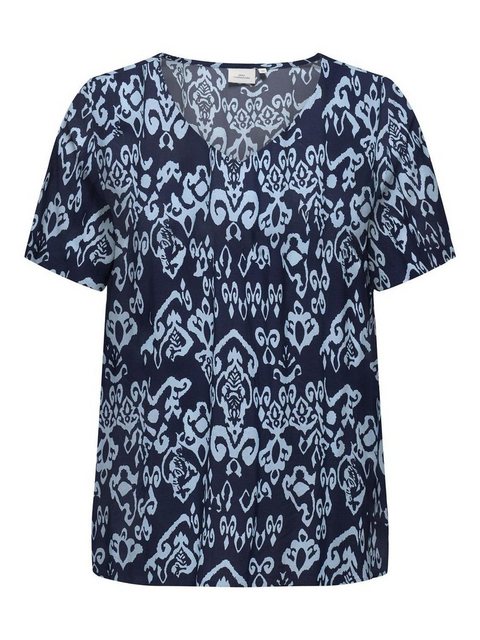 ONLY CARMAKOMA V-Shirt CARMARRAKESH LIFE SS TOP V-NECK AOP günstig online kaufen