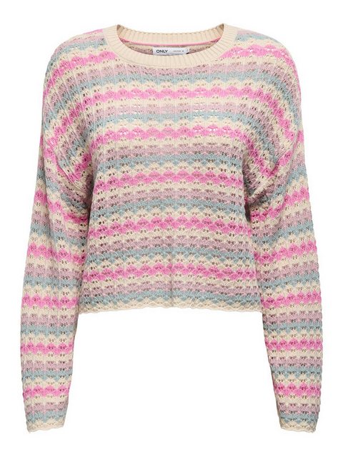 ONLY Strickpullover ONLASA LS SHORT O-NECK CC KNT günstig online kaufen