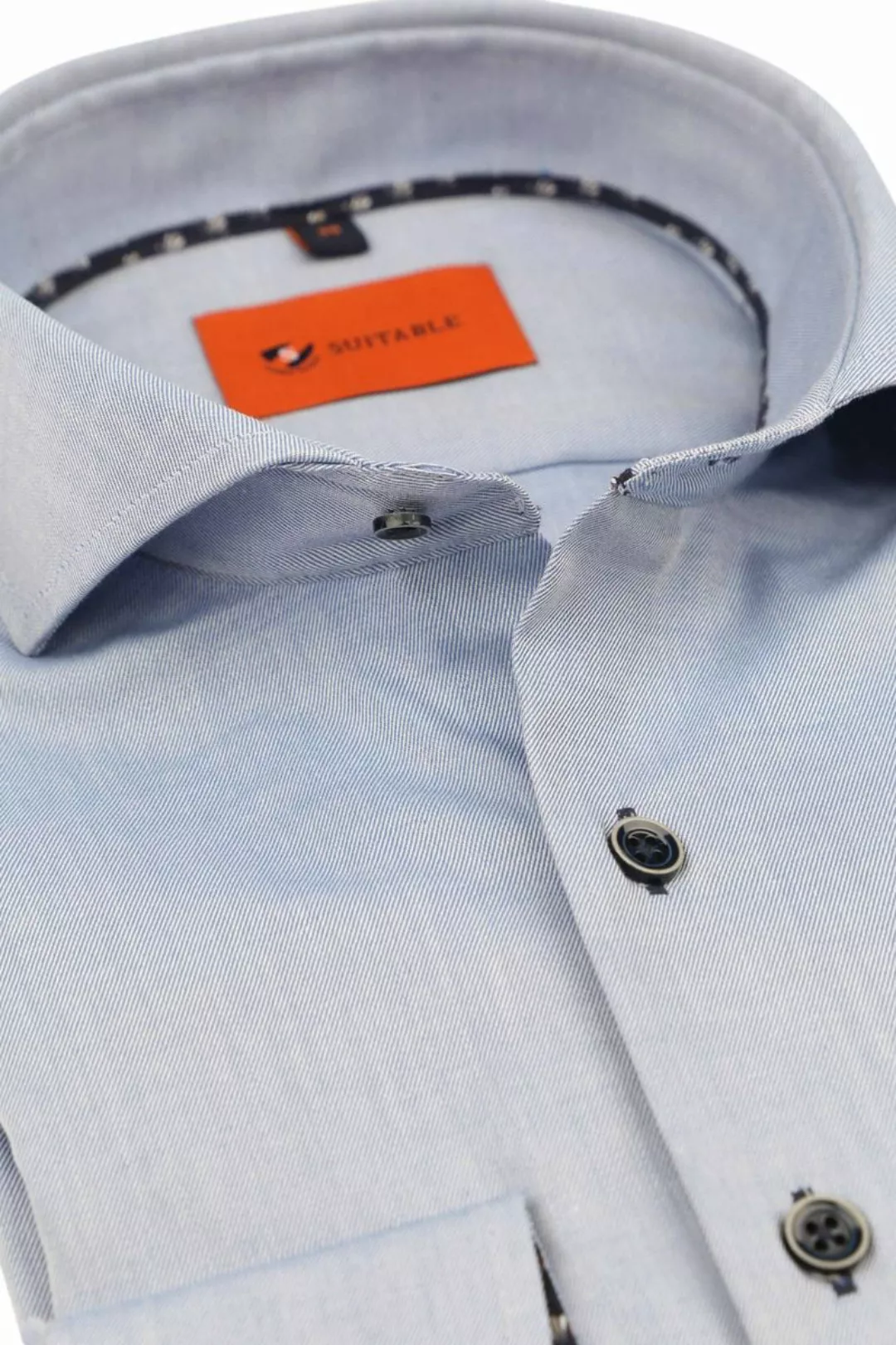 Suitable Twill Hemd Hellblau - Größe 42 günstig online kaufen