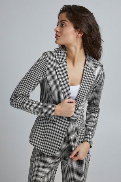 Ichi Kurzblazer IHRUTI BL8 - 146023 Kurzblazer mit Hahnentritt-Muster und 1 günstig online kaufen