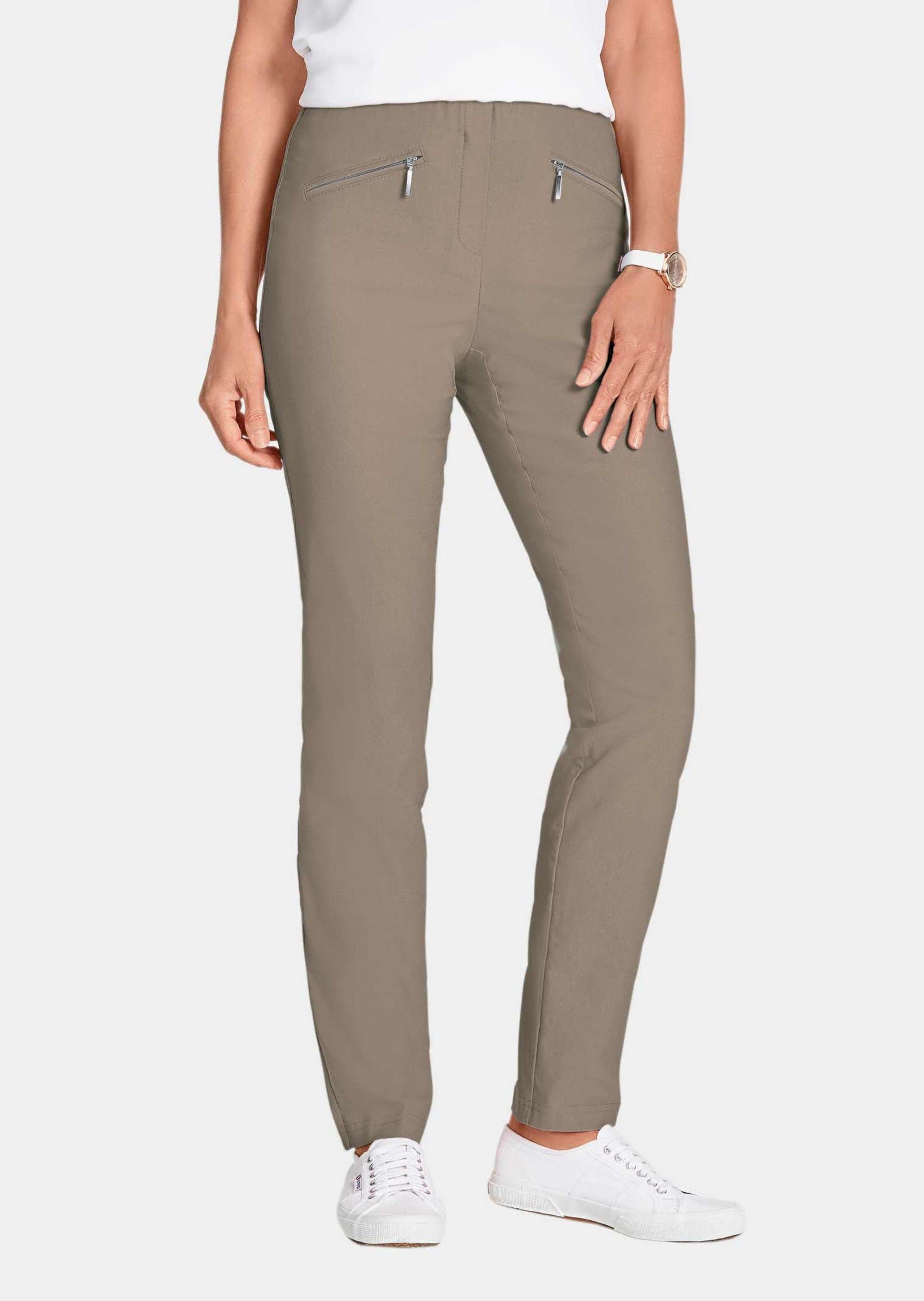 GOLDNER Stoffhose Schlupfhose LOUISA mit Steppnähten günstig online kaufen