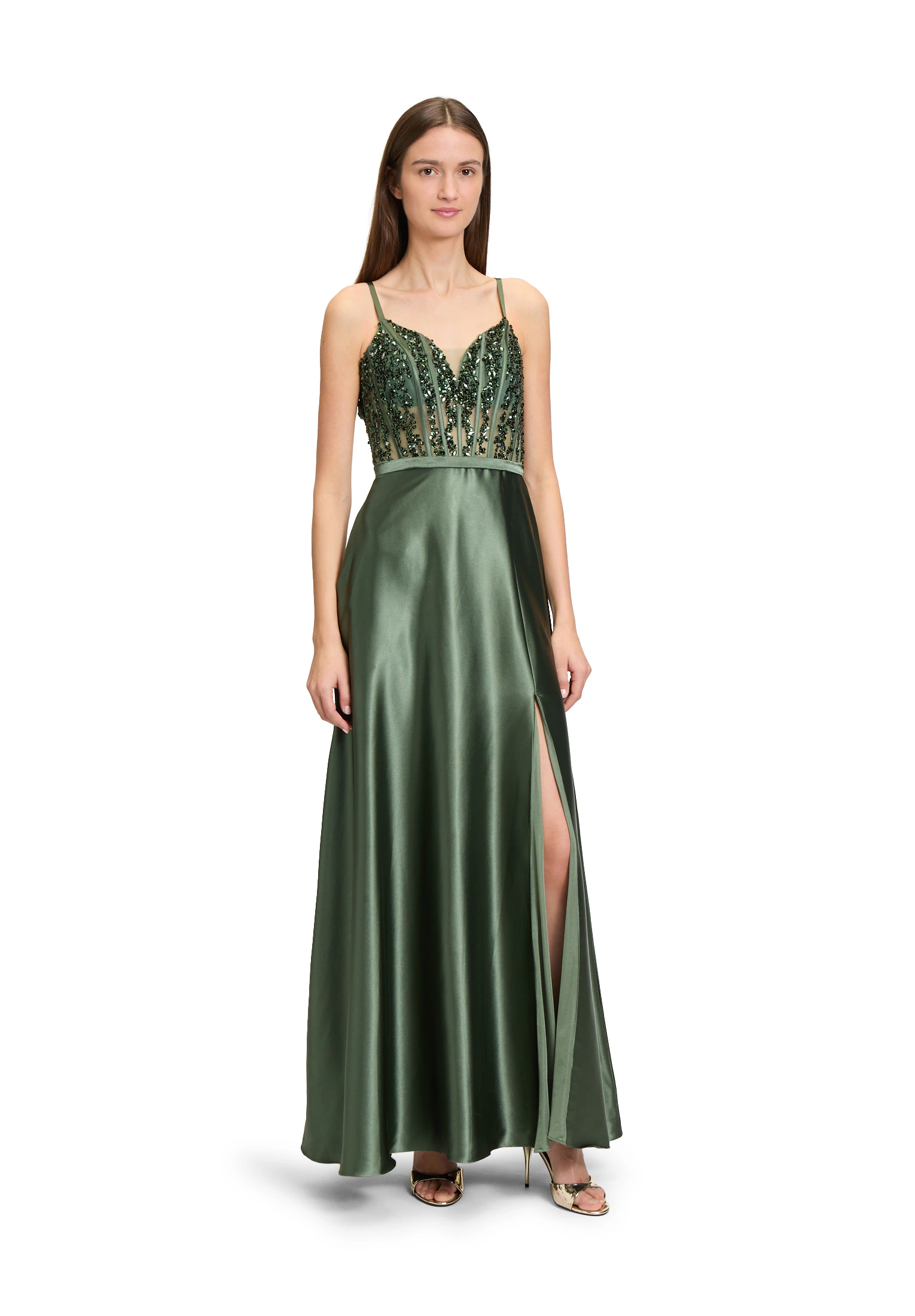 Vera Mont Abendkleid "Vera Mont Abendkleid mit Stickerei", Glitzersteine günstig online kaufen