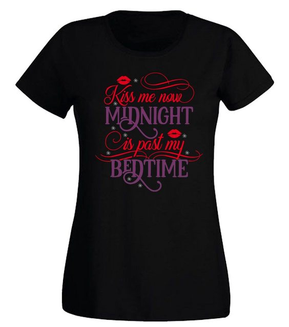G-graphics T-Shirt Damen T-Shirt - Kiss me now – Midnight is my Bedtime Sli günstig online kaufen