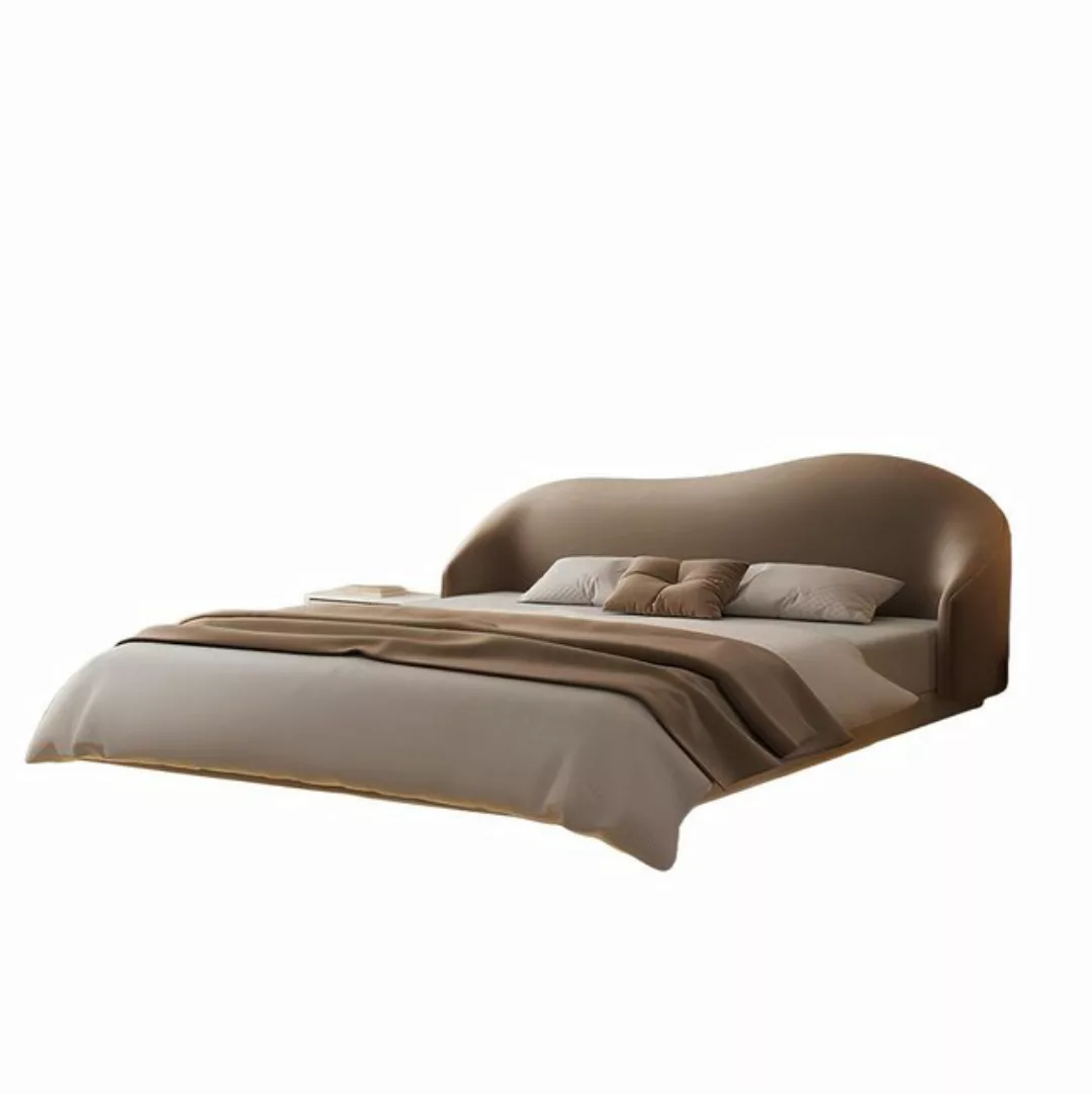 Xlmoebel Bett Designer Schlafzimmer Bett in Beige mit luxuriösem Doppelbett günstig online kaufen