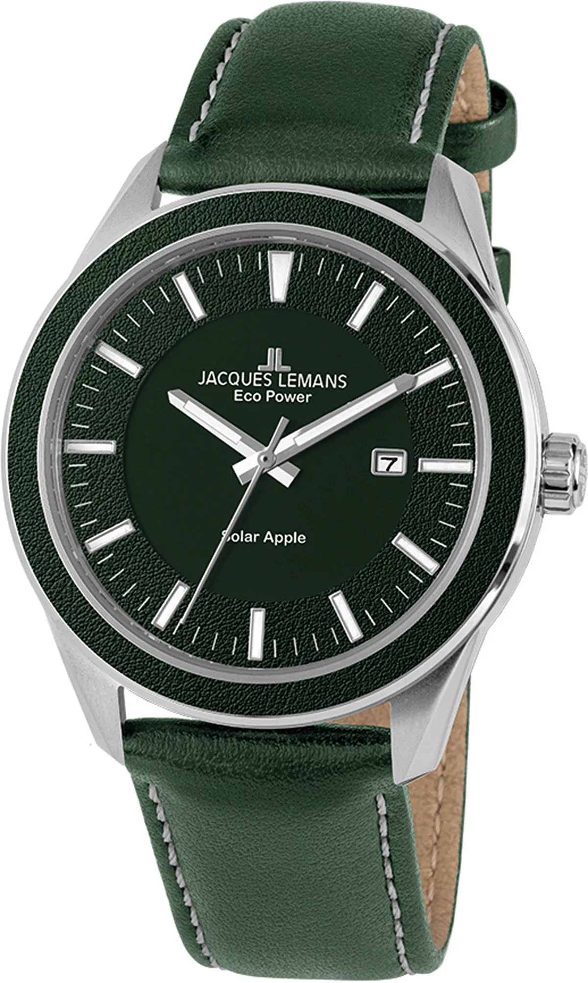 Jacques Lemans Solaruhr »Eco Power Solar Apple, 1-2116B«, Armbanduhr, Herre günstig online kaufen