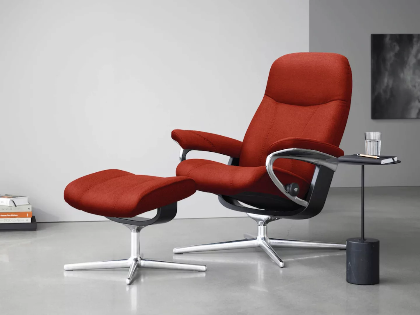 Stressless Relaxsessel "Consul", (Set, Relaxsessel mit Hocker), mit Hocker, günstig online kaufen