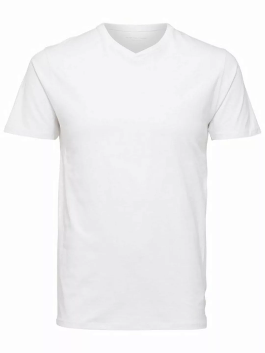 Selected Homme Herren V-Neck Kurzarm T-Shirt SLHNEWPIMA - Regular Fit günstig online kaufen