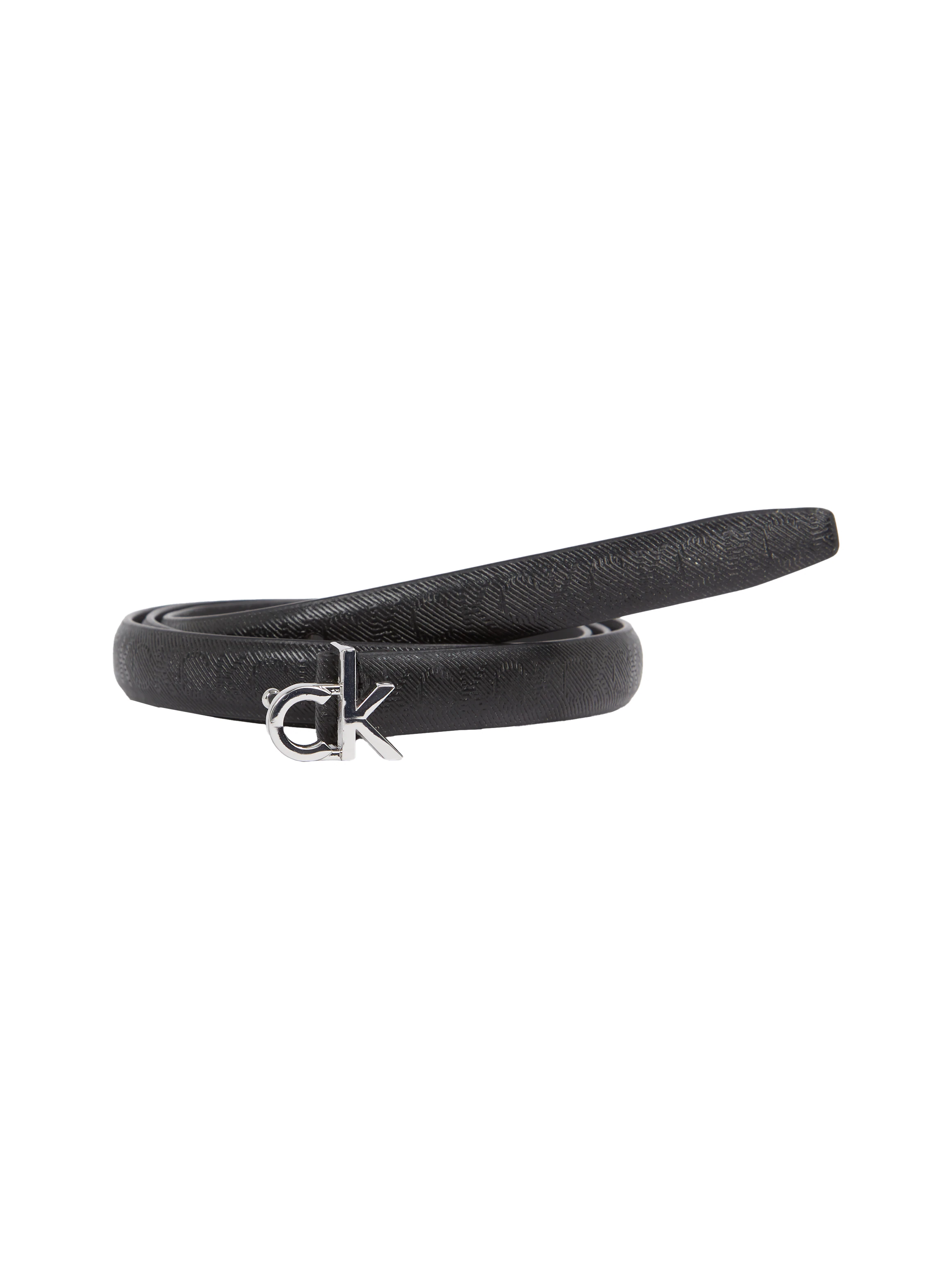 Calvin Klein Ledergürtel "CK BUCKLE SKINNY BELT 1.5 MONO", mit Logo-Print günstig online kaufen