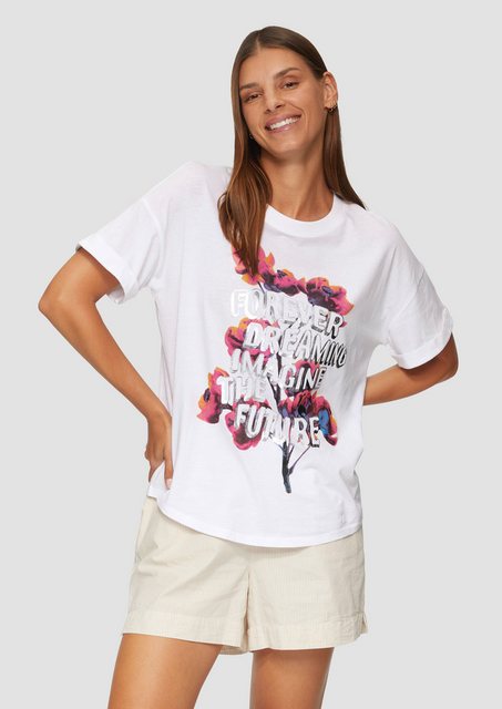 QS Kurzarmshirt Oversized T-Shirt aus Jersey mit Frontprint günstig online kaufen