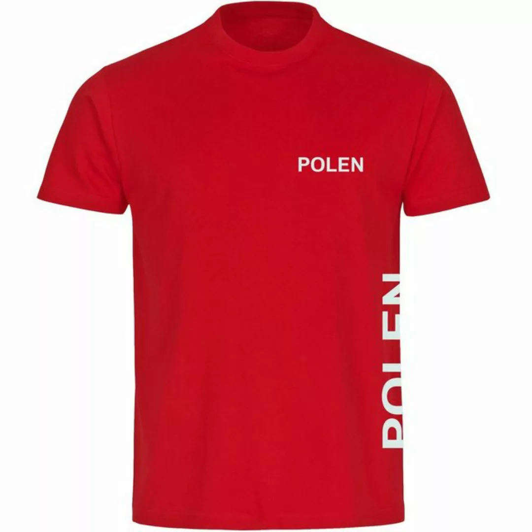 multifanshop T-Shirt Herren Polen - Brust & Seite - Männer günstig online kaufen