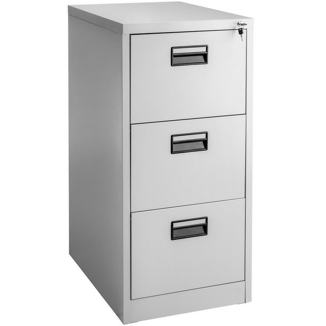 tectake Aktenschrank (Set mit 2 Schlüsseln, 1-St., inkl. Schlüssel) aus pul günstig online kaufen