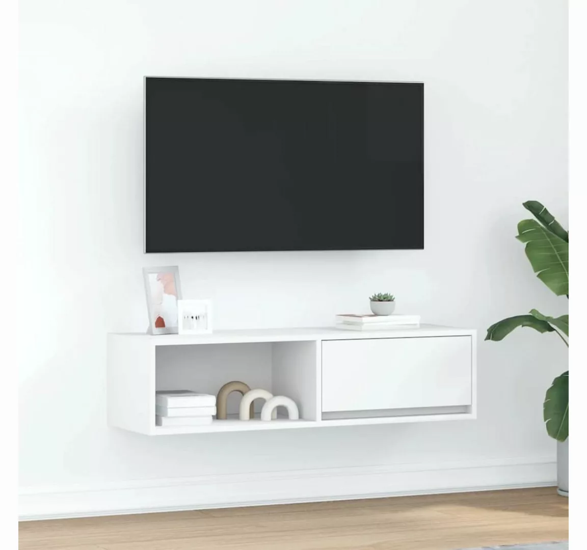 vidaXL Schrankmodule TV-Schrank Weiß 100x31x25,5 cm Holzwerkstoff günstig online kaufen