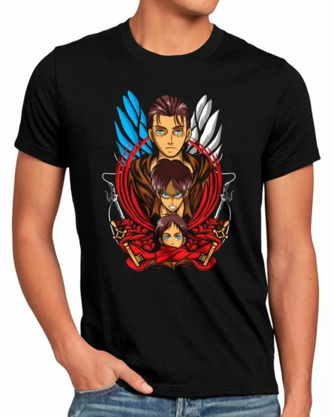 style3 T-Shirt Colossus Foundation attack on titan anime japan manga günstig online kaufen