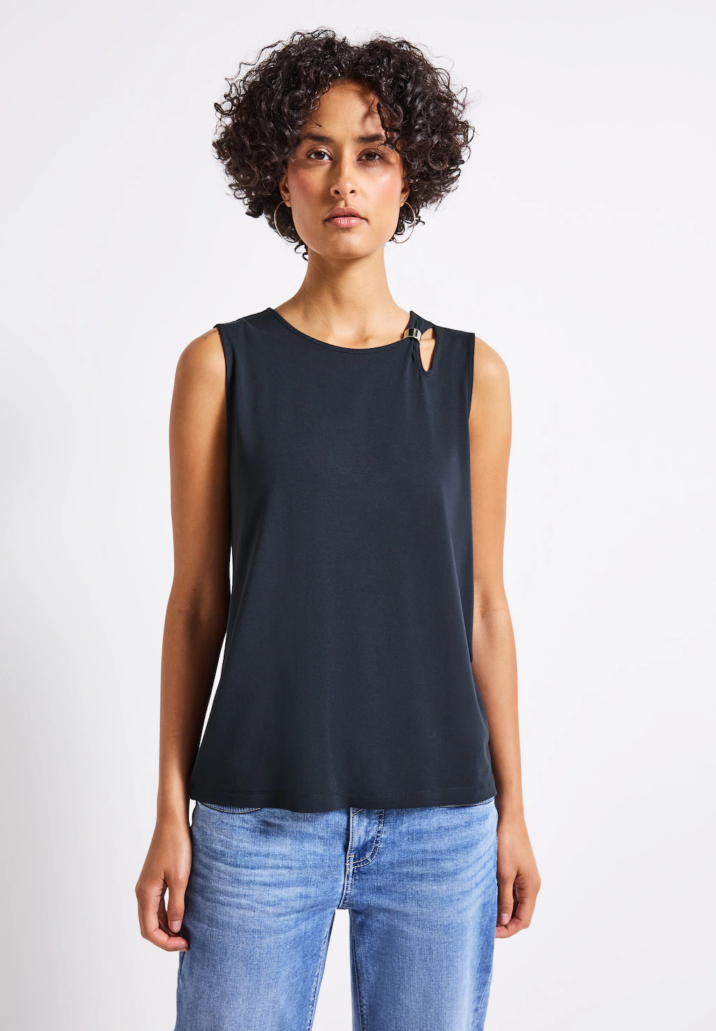 STREET ONE Tanktop, aus elastischem Materialmix günstig online kaufen