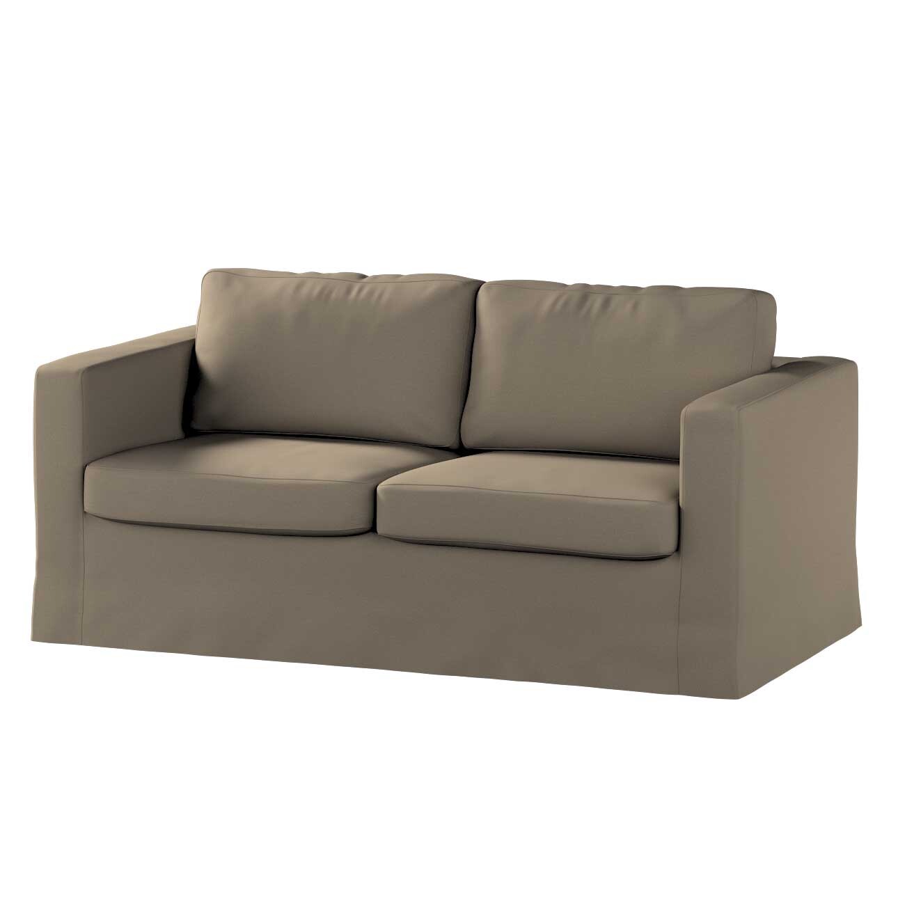 Bezug für Karlstad 2-Sitzer Sofa nicht ausklappbar, lang, mokka, Sofahusse, günstig online kaufen