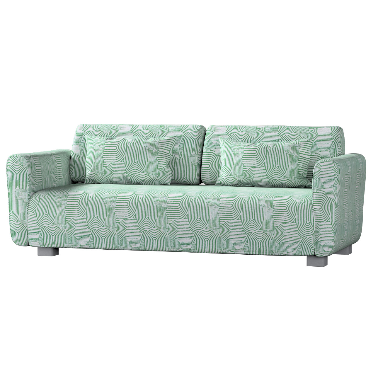 Bezug für Mysinge 2-Sitzer Sofa, mintgrün-ecru, Sofabezug Mysinge 2-Sitzer, günstig online kaufen