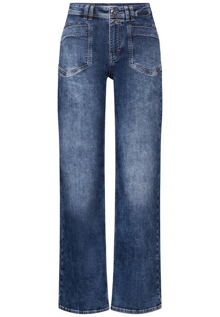 STREET ONE Straight-Jeans, aus Baumwolle mit Stretchanteil günstig online kaufen