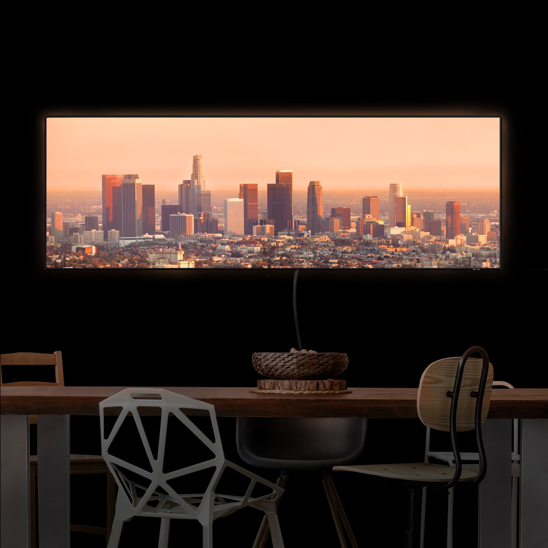 LED-Wechselbild Skyline of Los Angeles günstig online kaufen