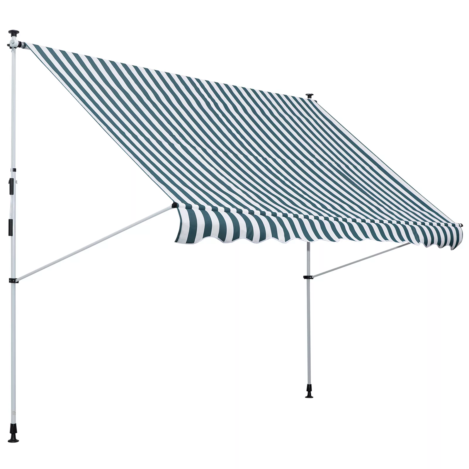 Outsunny Gelenkarmmarkise Klemmmarkise 300x150cm höhenverstellbar mit Handk günstig online kaufen