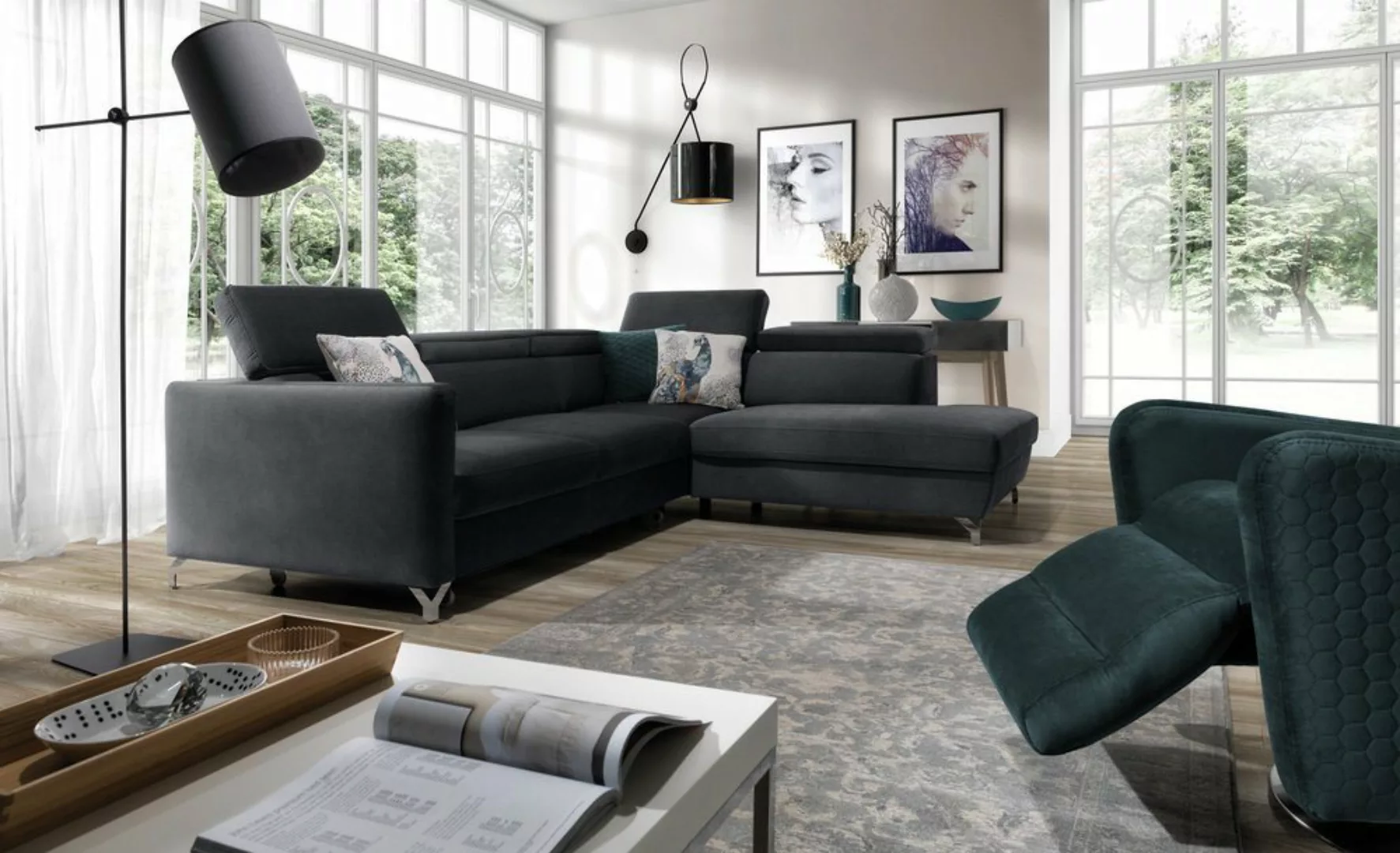 Stylefy Ecksofa Martinsburg, L-Form, Eckcouch, Relaxfunktion günstig online kaufen