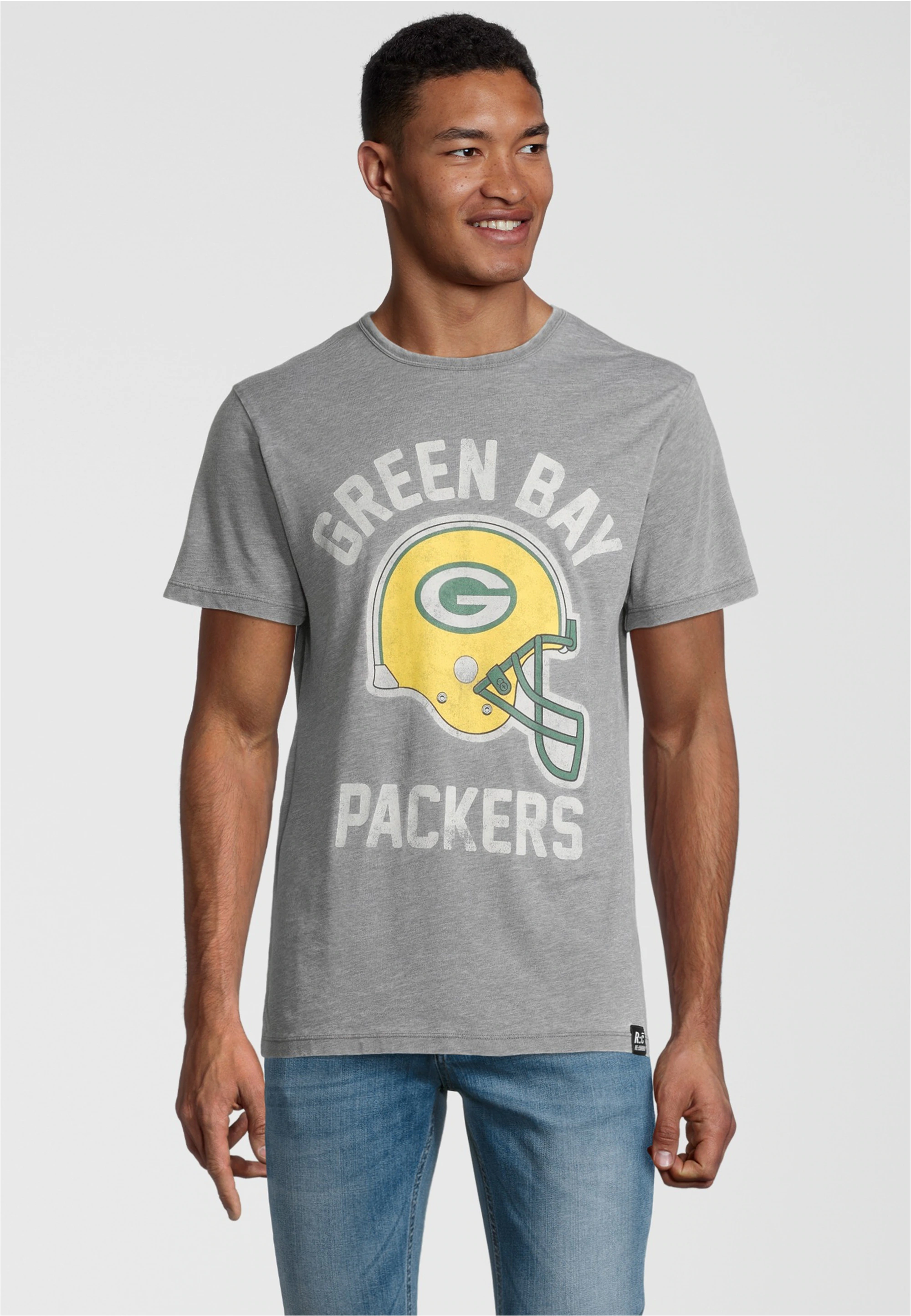 Recovered T-Shirt "NFL Helmet Print", mit coolem Football Helm-Print günstig online kaufen