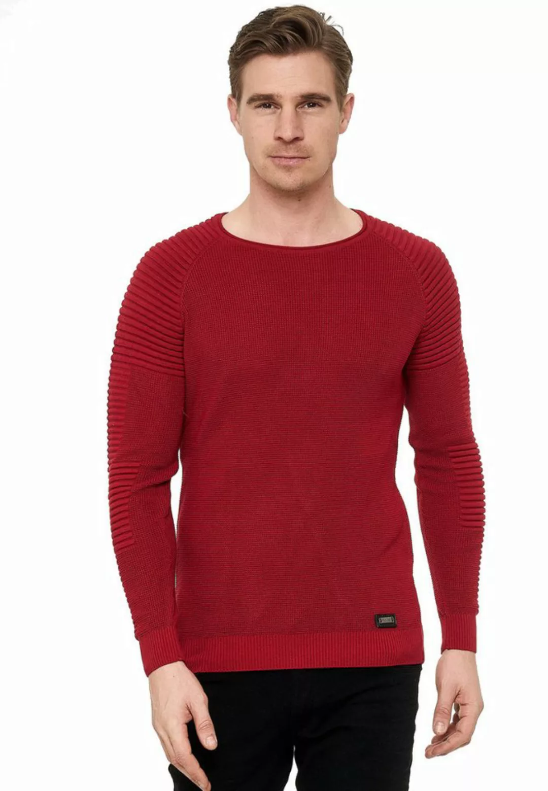 Rusty Neal Strickpullover mit modernem Rundhalsausschnitt günstig online kaufen